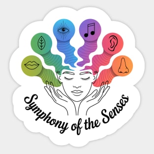 Symphony of the Senses T-Shirt – Mindful Artistic Sensory Graphic Sticker